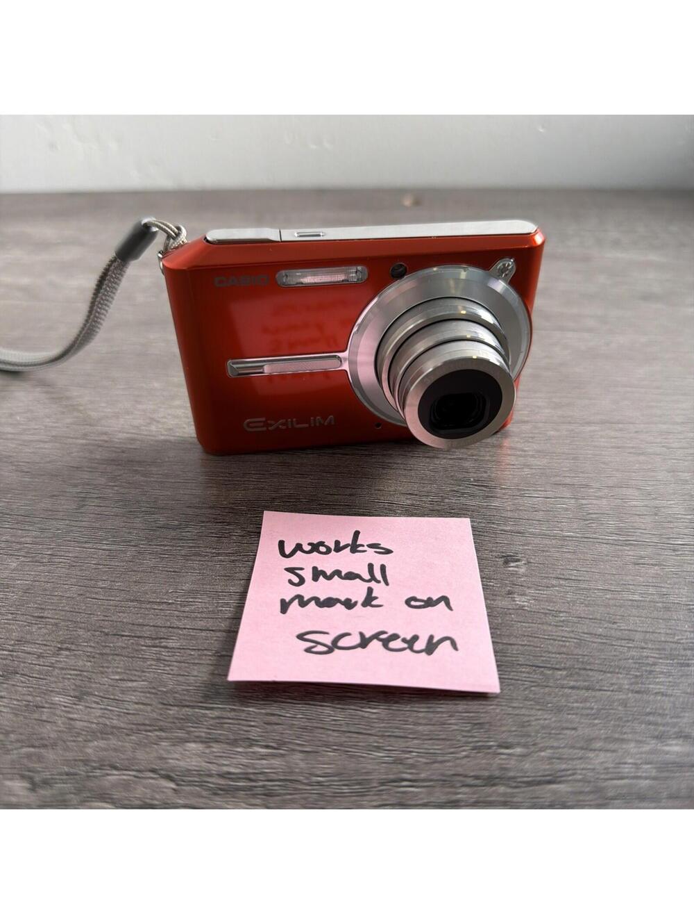CASIO EXILIM EX-S600 Digital Camera Orange With Battery
